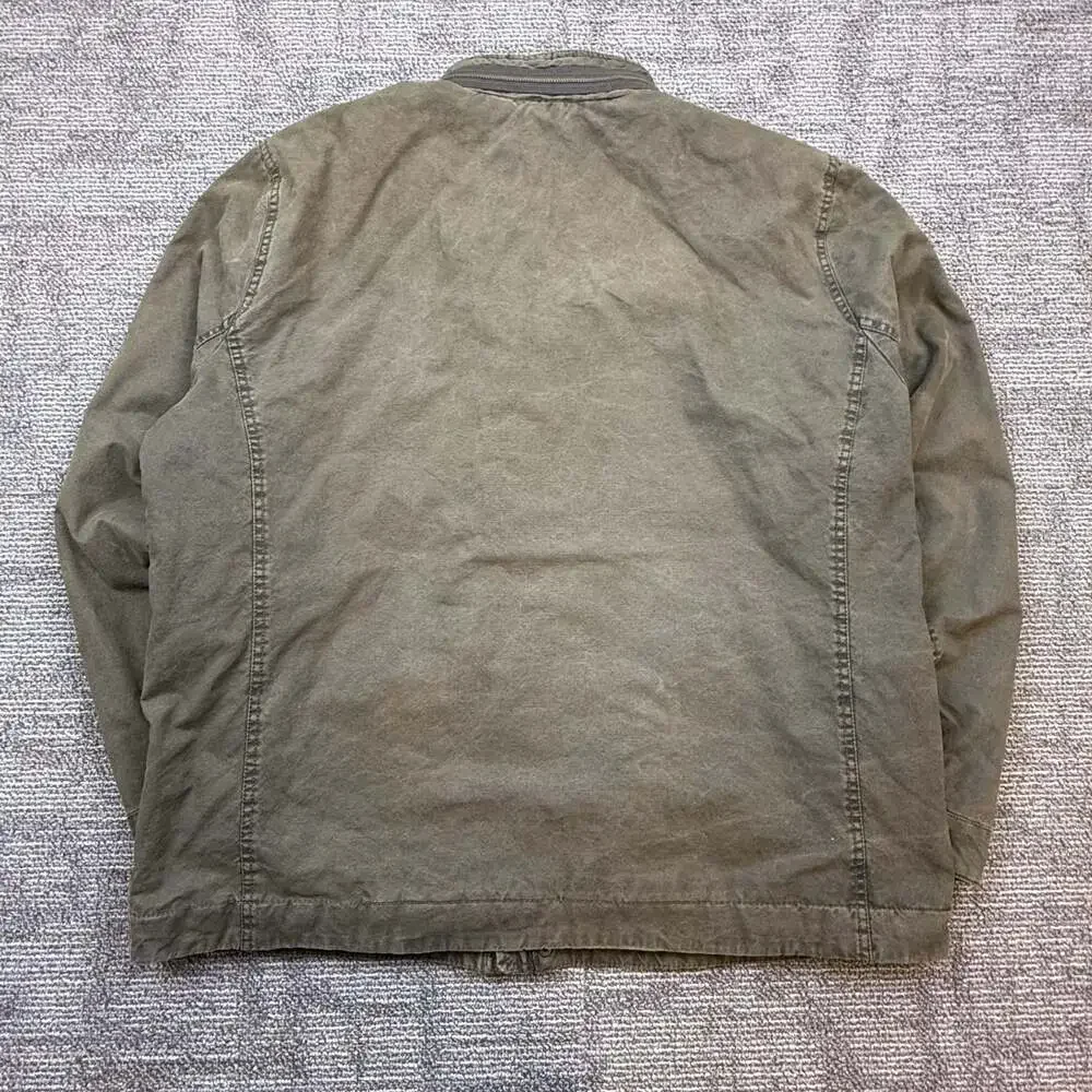 Levi's Men's Olive Green Cotton Canvas Military Field Jacket